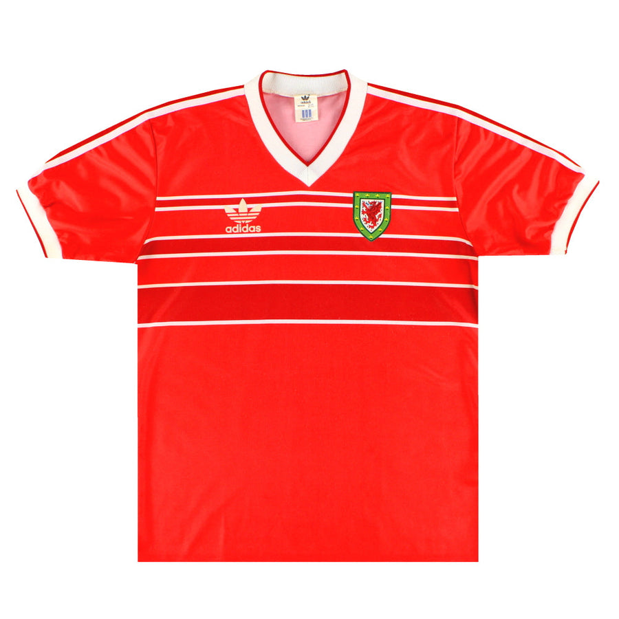 1984-86 Wales adidas Home Shirt M - Classic Football Kit