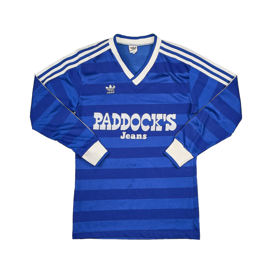 1985/86 Schalke L/S Home Shirt (S) Adidas