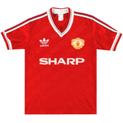 1986-88 Manchester United adidas Home Shirt Y - Classic Football Kit
