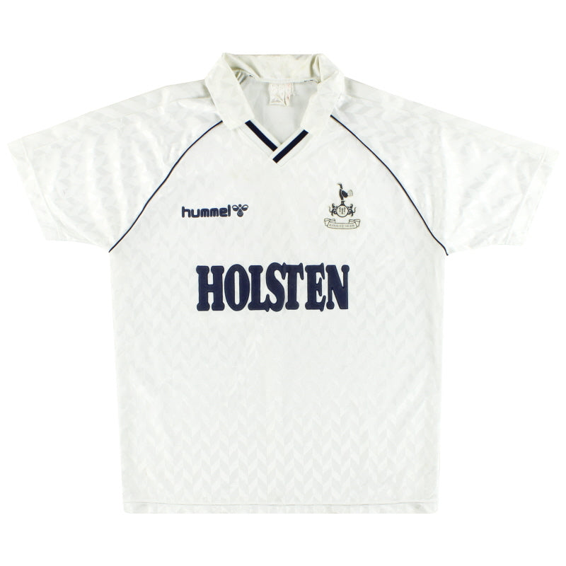 1987-89 Tottenham Hummel Home Shirt L