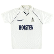1987-89 Tottenham Hummel Home Shirt L - Classic Football Kit