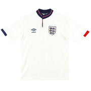 1987-90 England Umbro Home Shirt S - Classic Football Kit