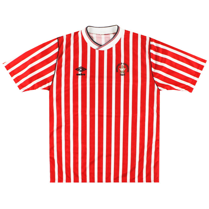 1987-90 Sheffield United Umbro Home Shirt L - Classic Football Kit