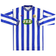 1988-89 Halifax Town Player Issue Home Shirt L/S