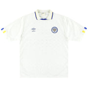 1988-90 Leeds Umbro Home Shirt M