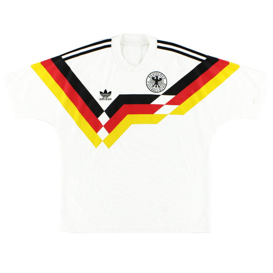 1988-90 West Germany adidas Home Shirt M/L
