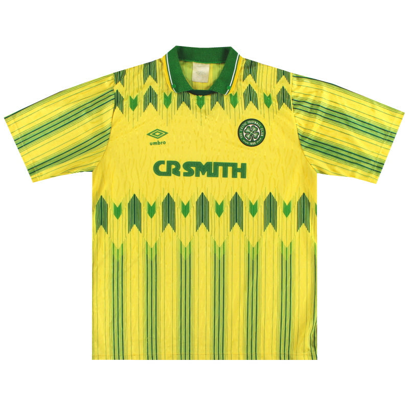 1989-91 Celtic Umbro Away Shirt L - Classic Football Kit