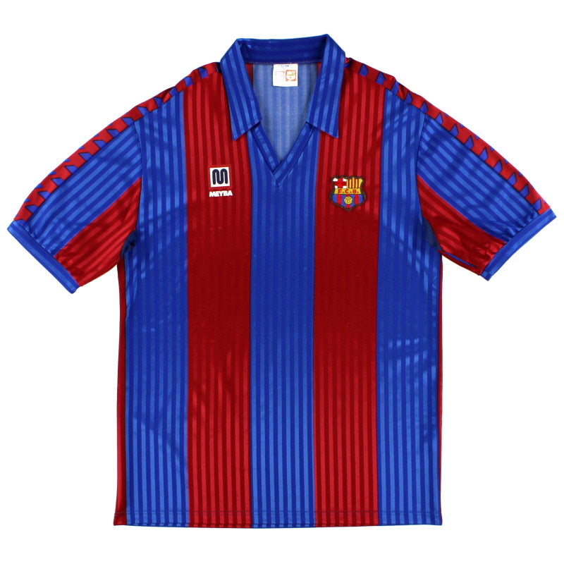 1989-92 Barcelona Meyba Home Shirt L