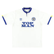 1990-91 Leeds Umbro Home Shirt M