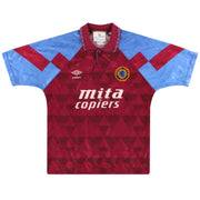 1990-92 Aston Villa Umbro Home Shirt XL - Classic Football Kit