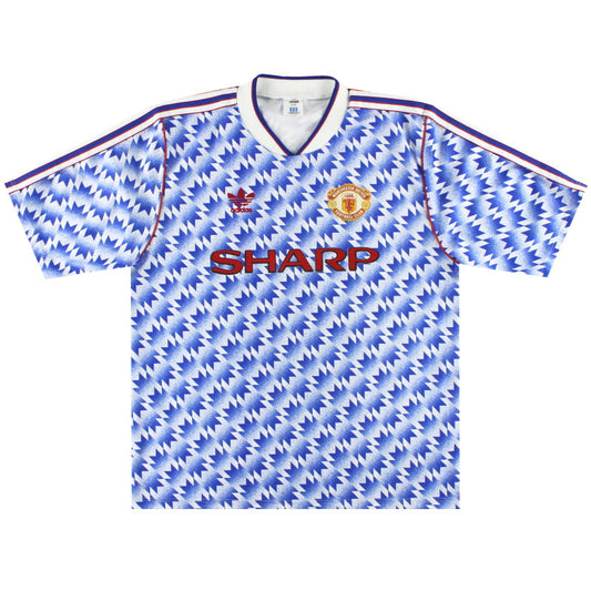 1990-92 Manchester United adidas Away Shirt *Mint* L