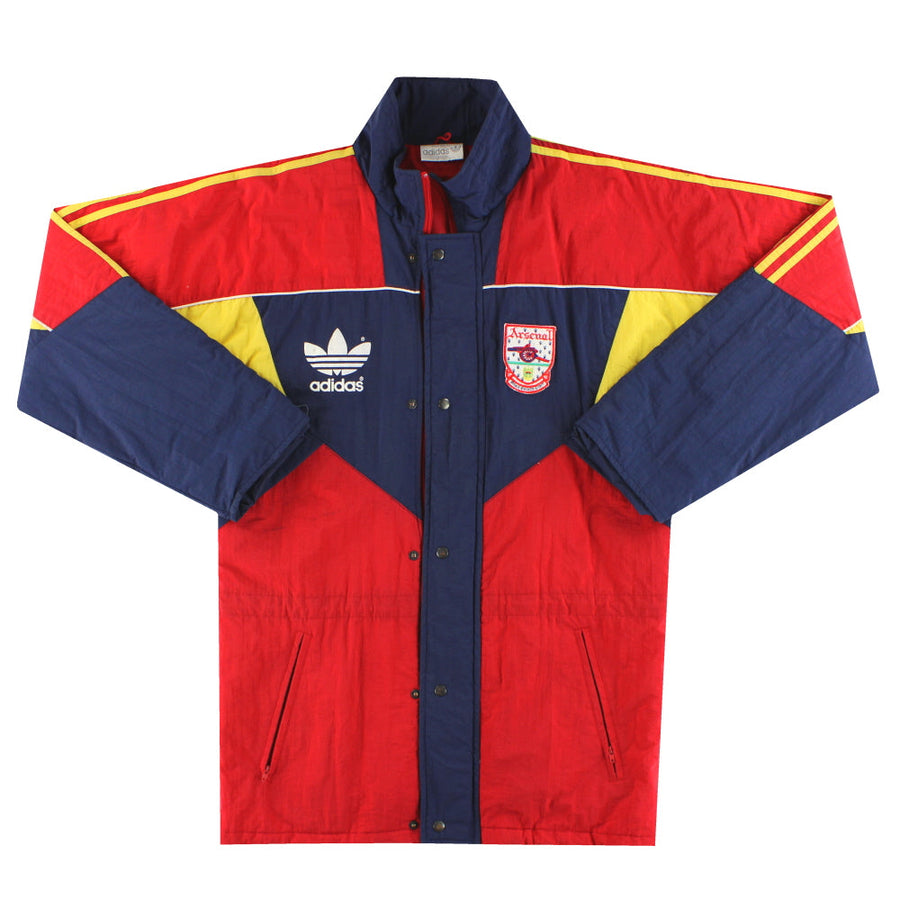 1990-92 Arsenal adidas Bench Coat S - Classic Football Kit