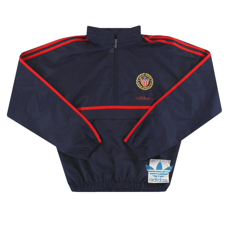 1990-92 USA adidas 1/2 Zip Rain Pullover *w/tags* S