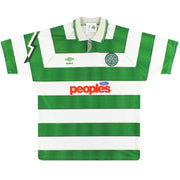 1991-92 Celtic Umbro Home Shirt L - Classic Football Kit