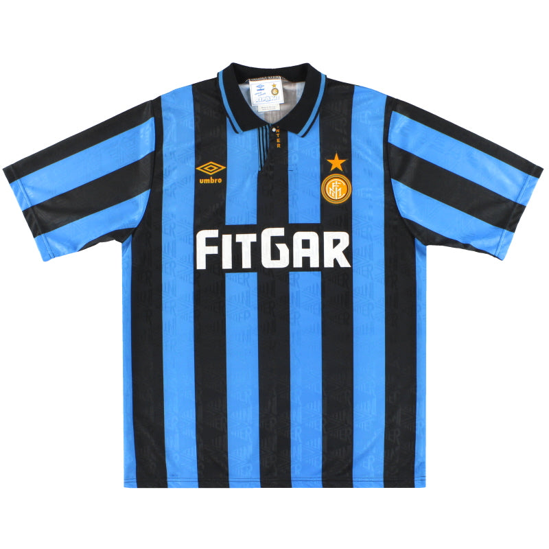 1991-92 Inter Milan Umbro Home Shirt M