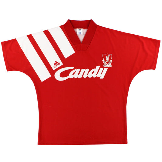 1991-92 Liverpool adidas Home Shirt S