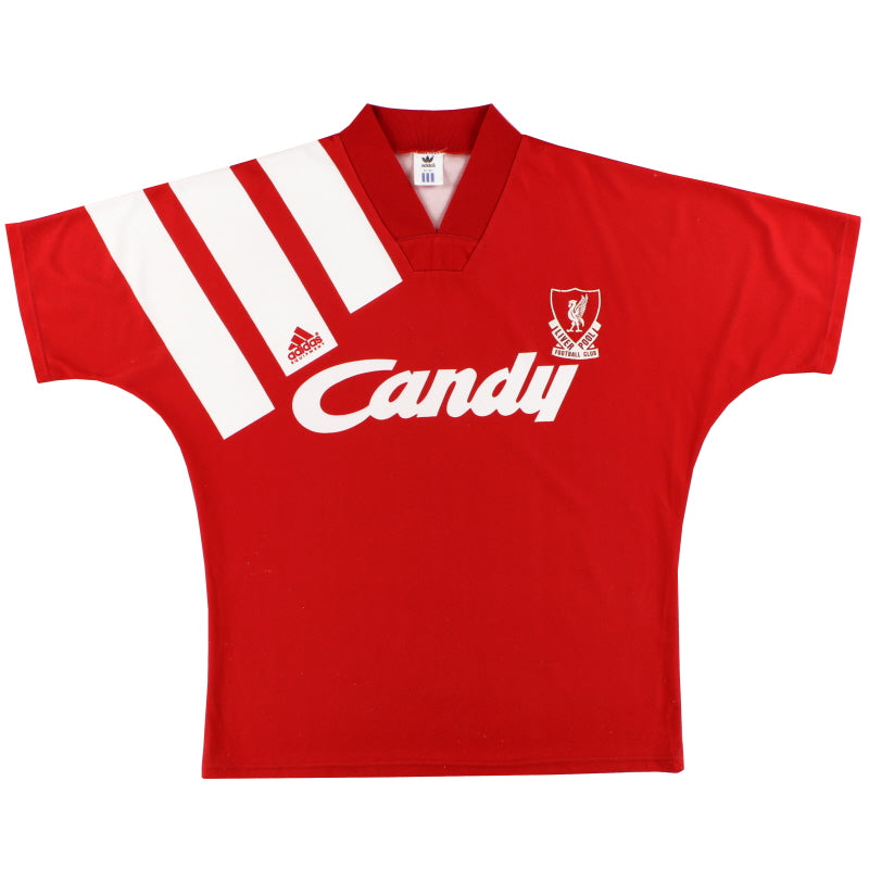 1991-92 Liverpool adidas Home Shirt L