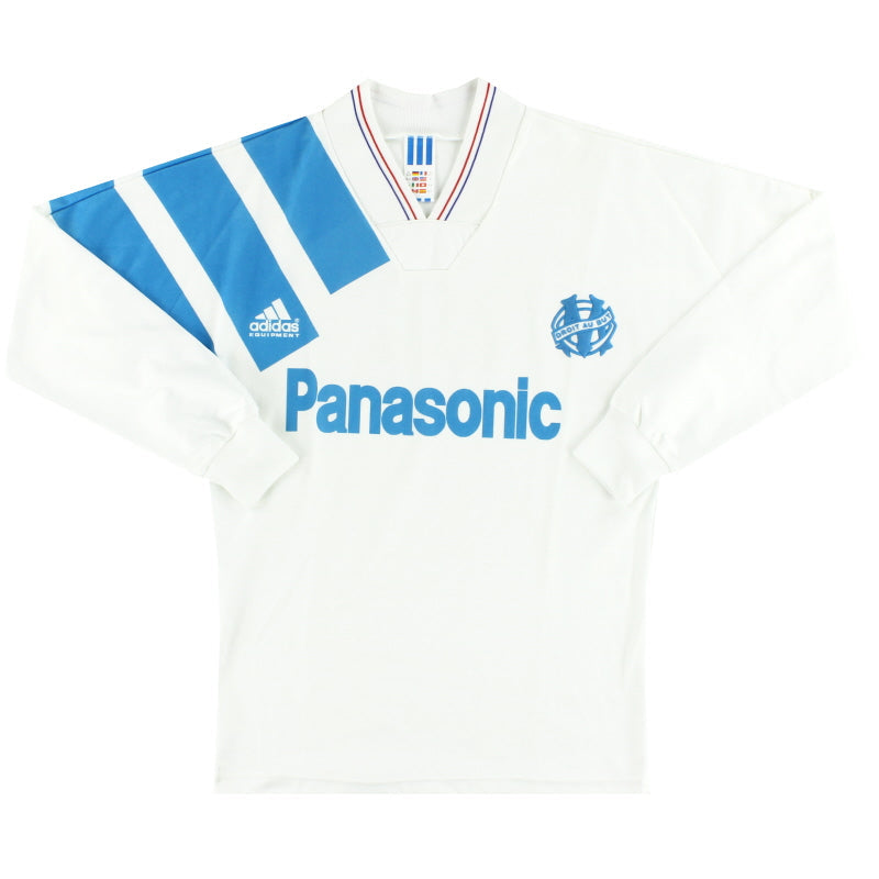 1991-92 Olympique Marseille adidas Home Shirt L/S