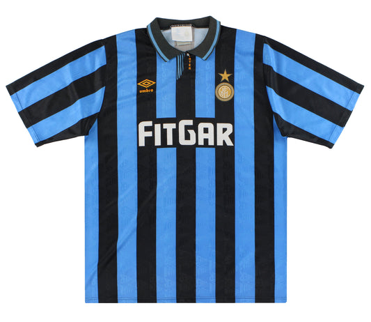 1991-92 Inter Milan Umbro Home Shirt XL