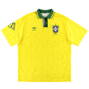 1991-93 Brazil Umbro Home Shirt XL - Classic Football Kit