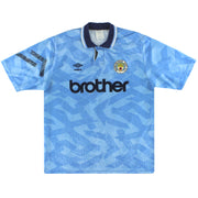 1991-93 Manchester City Umbro Home Shirt XL