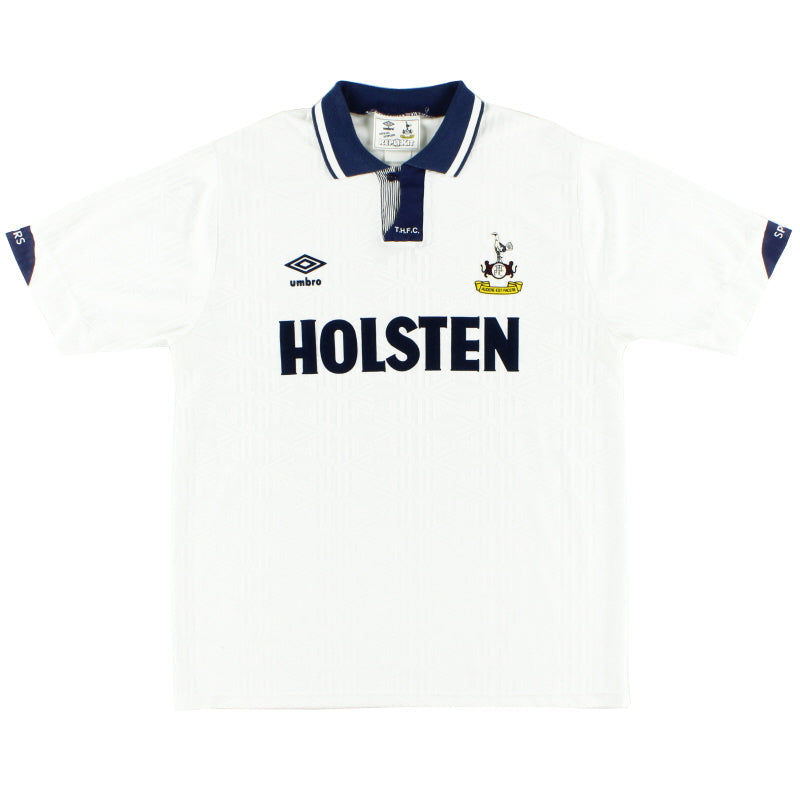1991-93 Tottenham Umbro Home Shirt L