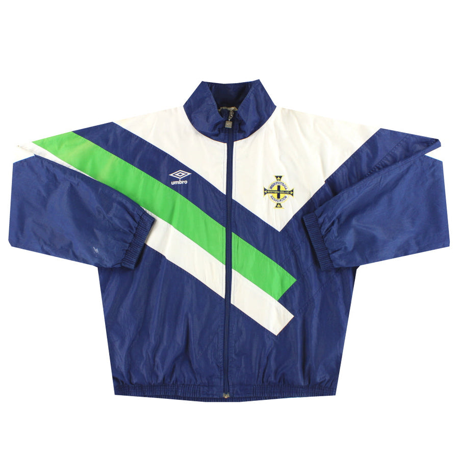 1991-93 Northern Ireland Umbro Track Jacket XL - Classic Football Kit
