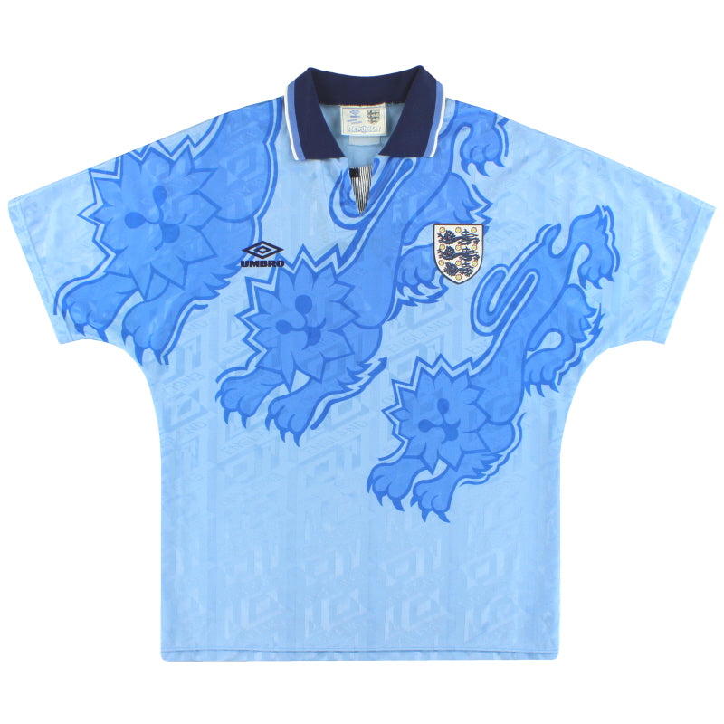 1992-93 England Umbro Third Shirt L - Classic Football Kit
