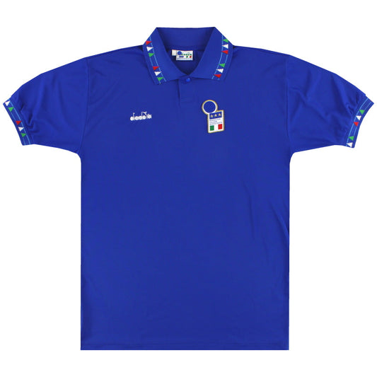 1992-93 Italy Diadora Home Shirt *Mint* L