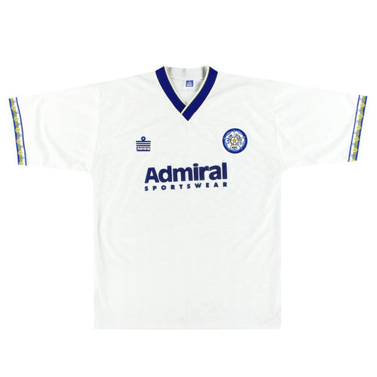 1992-93 Leeds Admiral Home Shirt *Mint* XL