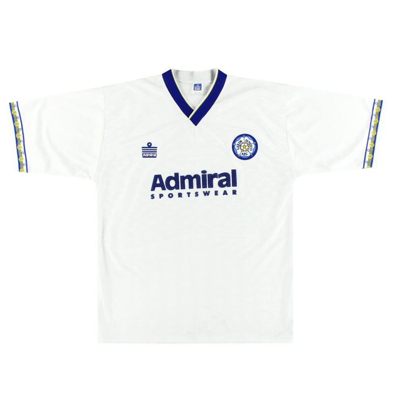 1992-93 Leeds Admiral Home Shirt L