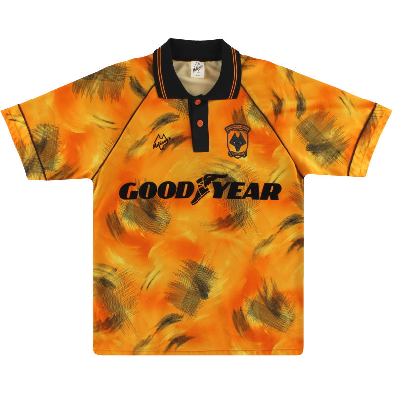 1992-93 Wolves Home Shirt *Mint* L - Classic Football Kit
