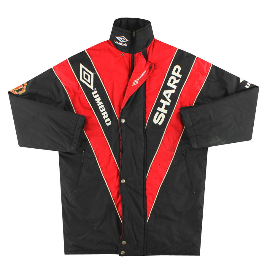 1992-93 Manchester United Umbro Bench Coat L - Classic Football Kit