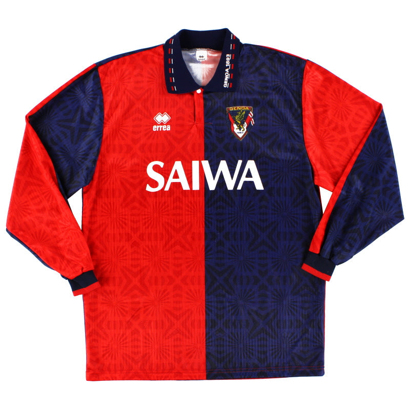 1992-94 Genoa Errea Home Shirt L/S