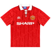 1992-94 Manchester United Umbro Home Shirt XL