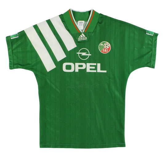1992-94 Ireland adidas Home Shirt McAteer #21 Y