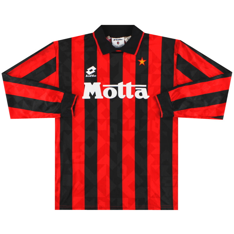 1993-94 AC Milan Lotto Home Shirt #9 L/S