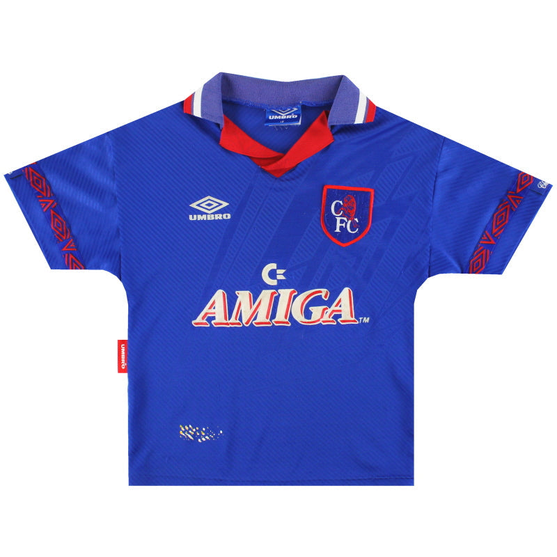 1993-94 Chelsea Umbro Home Shirt L.Boys - Classic Football Kit