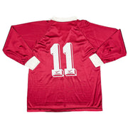 1993/95 Salernitana #11 L/S Home Shirt (M) Legea
