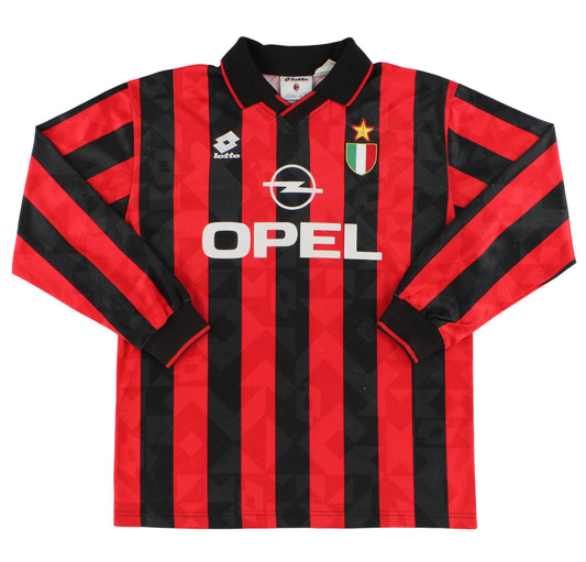 1994-95 AC Milan Lotto Home Shirt L/S XL