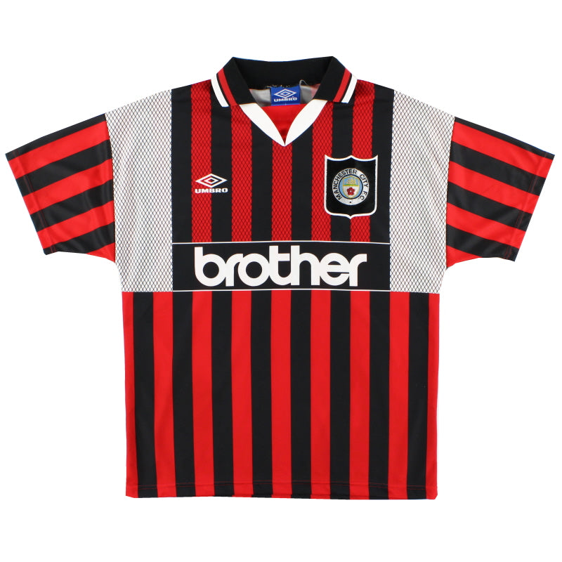 1994-96 Manchester City Umbro Away Shirt XL - Classic Football Kit
