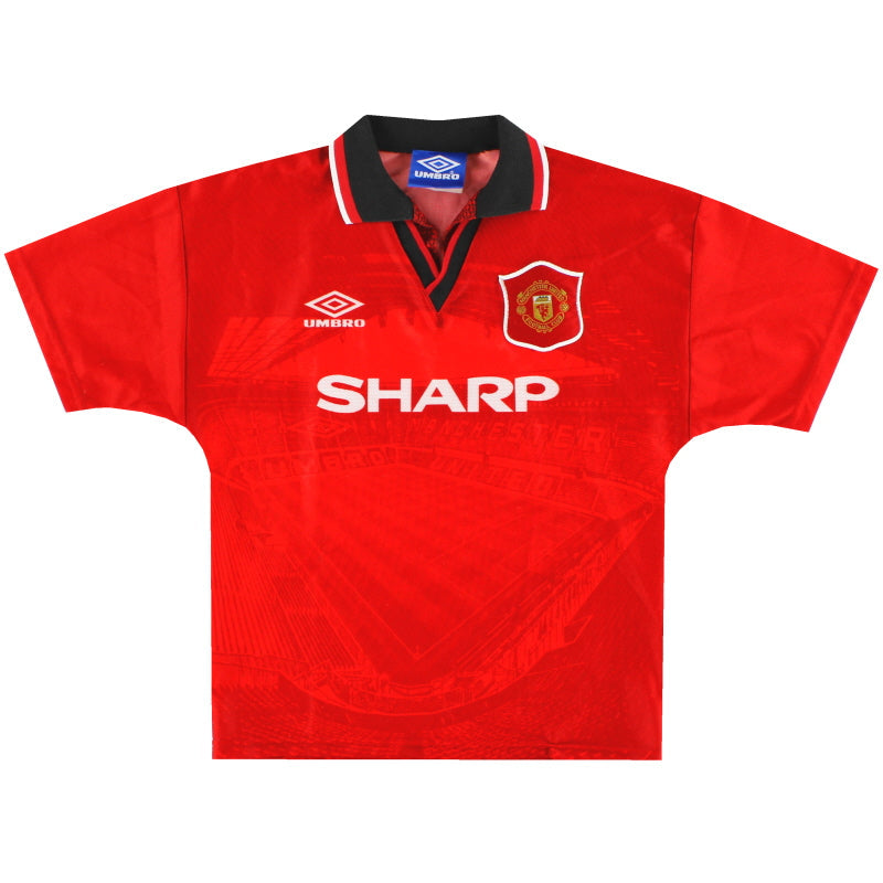 1994-96 Manchester United Umbro Home Shirt *Mint* XL