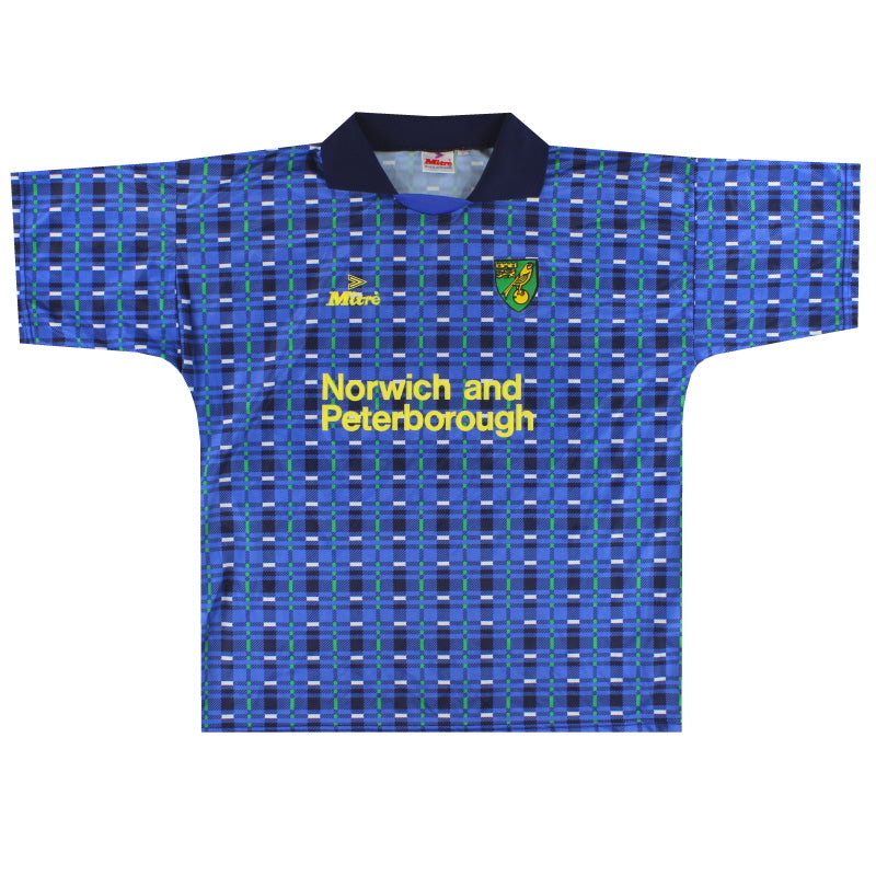 1994-96 Norwich City Mitre Away Shirt *Mint* M - Classic Football Kit
