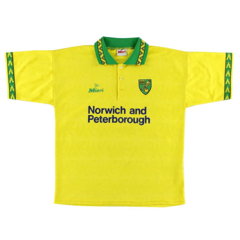1994-96 Norwich City Mitre Home Shirt S