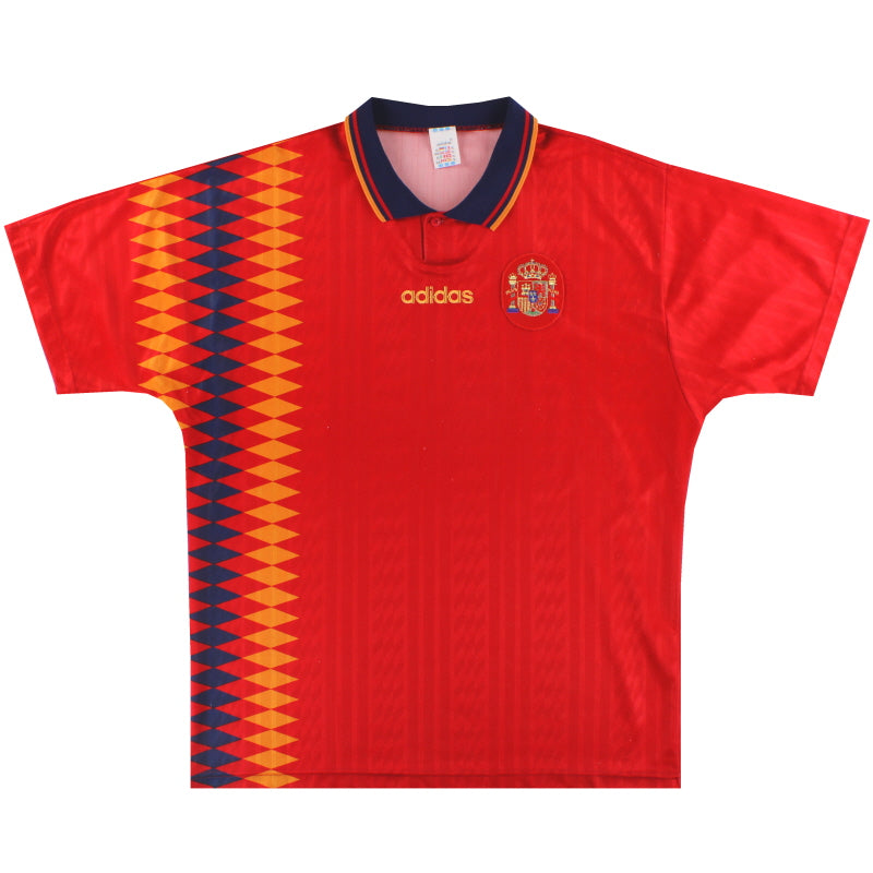 1994-96 Spain adidas Home Shirt *As New* L - Classic Football Kit