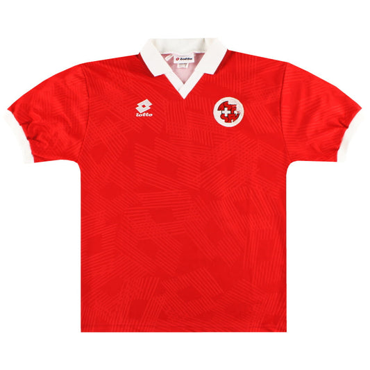 1994-96 Switzerland Lotto Match Worn Home Shirt #15 XL