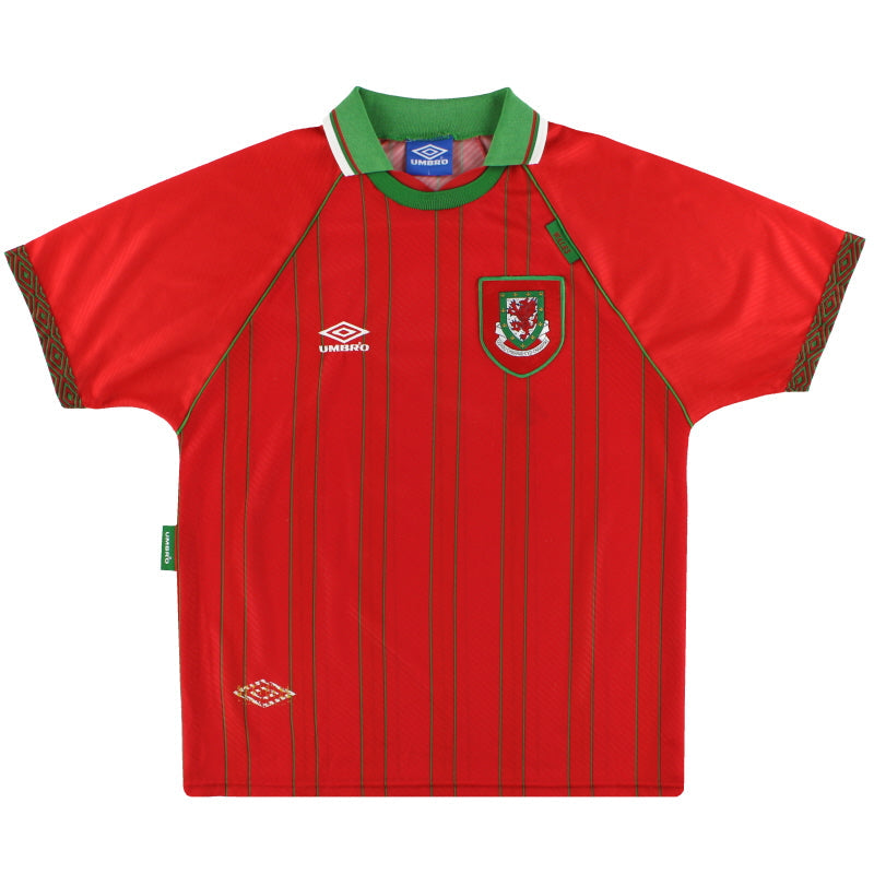 1994-96 Wales Umbro Home Shirt *As New* M - Classic Football Kit