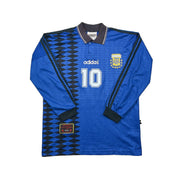 1994 Argentina Maradona #10 L/S Away Shirt (S) Adidas