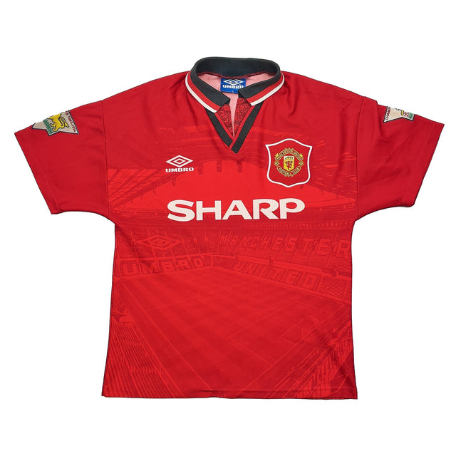 1994/96 Manchester United Cole #17 Home Shirt (Y) Umbro