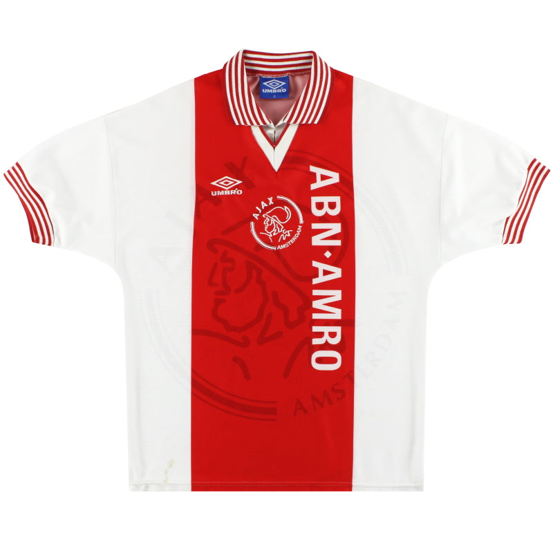 1995-96 Ajax Umbro Home Shirt *Mint* XL